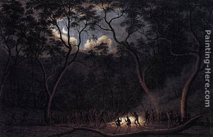 A Corroboree in Van Diemen's Land painting - John Glover A Corroboree in Van Diemen's Land art painting